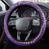 Lupus Awareness Purple Ribbon Butterfly Steering Wheel Cover Hope