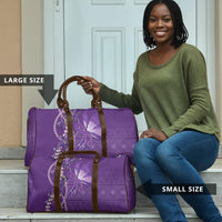 Lupus Awareness Purple Ribbon Butterfly Travel Bag Hope