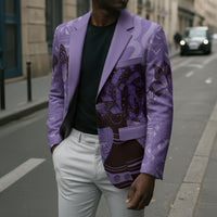 Lupus Awareness Afro Girl - Proud Survivor Blazer Ankara Pattern