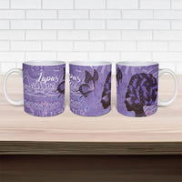 Lupus Awareness Afro Girl - Proud Survivor Ceramic Mug Ankara Pattern
