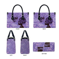 Lupus Awareness Afro Girl - Proud Survivor Leather Bag Ankara Pattern