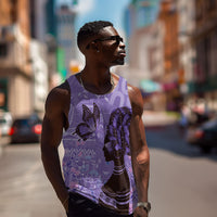 Lupus Awareness Afro Girl - Proud Survivor Men Tank Top Ankara Pattern