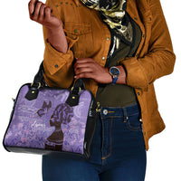 Lupus Awareness Afro Girl - Proud Survivor Shoulder Handbag Ankara Pattern