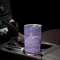 Lupus Awareness Afro Girl - Proud Survivor Tumbler Cup Ankara Pattern