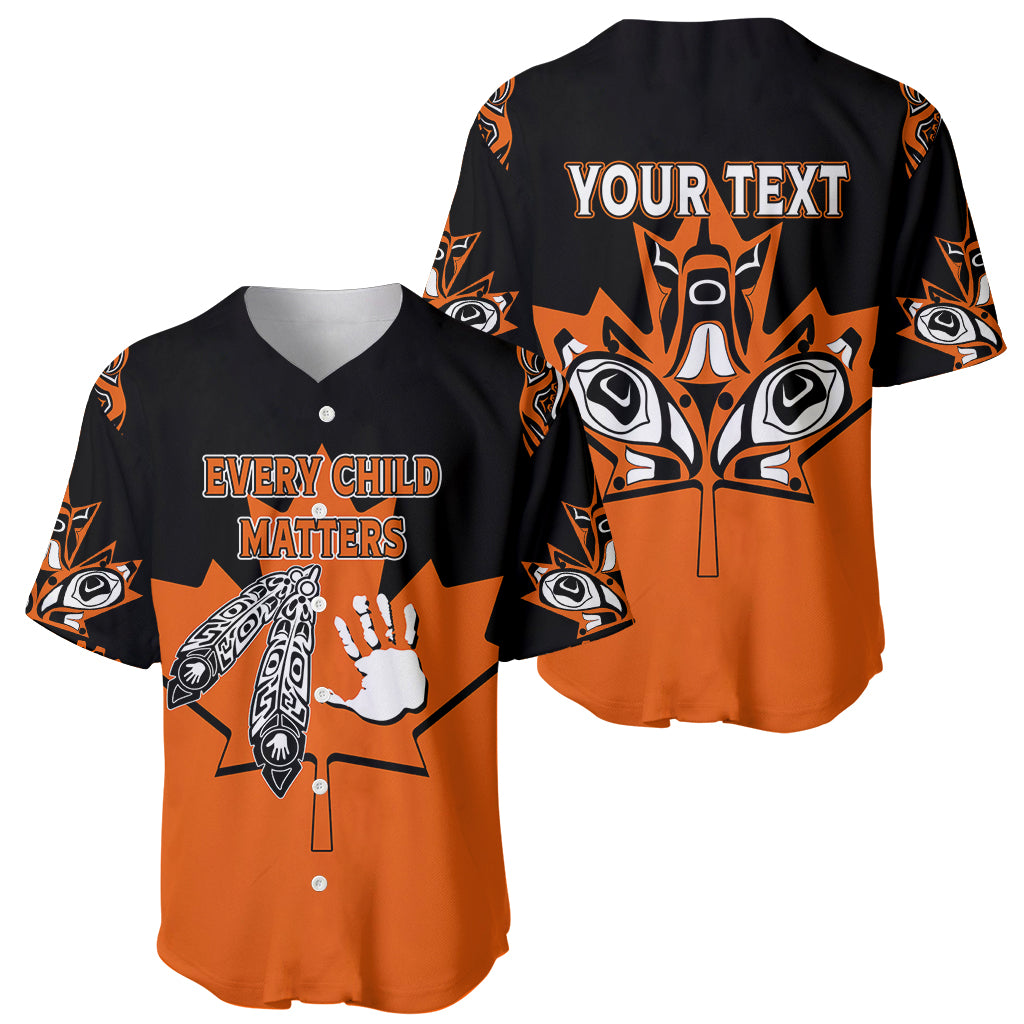 Personalised Canada Indigenous Baseball Jersey Every Child Matters LT7 - Wonder Print Shop