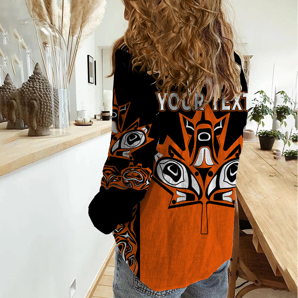 Personalised Canada Indigenous Women Casual Shirt Every Child Matters - Wonder Print Shop