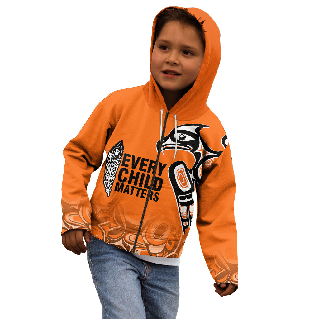 Canada Indigenous Kid Hoodie Aboriginal Bird Art - Every Child Matters - Wonder Print Shop