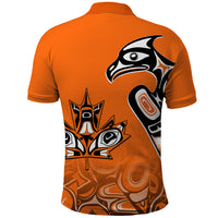 Canada Indigenous Polo Shirt Aboriginal Bird Art - Every Child Matters - Wonder Print Shop