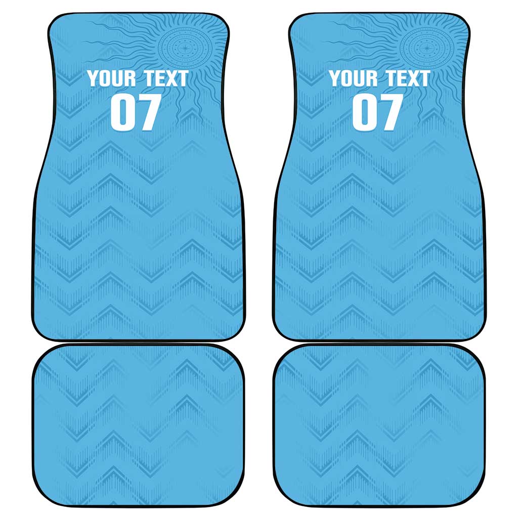 Uruguay Football 2024 Custom Car Mats Los Charruas Sol de Mayo Ornamental Style LT7 - Wonder Print Shop