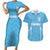 Uruguay Football 2024 Custom Couples Matching Short Sleeve Bodycon Dress and Hawaiian Shirt Los Charruas Sol de Mayo Ornamental Style LT7 - Wonder Print Shop
