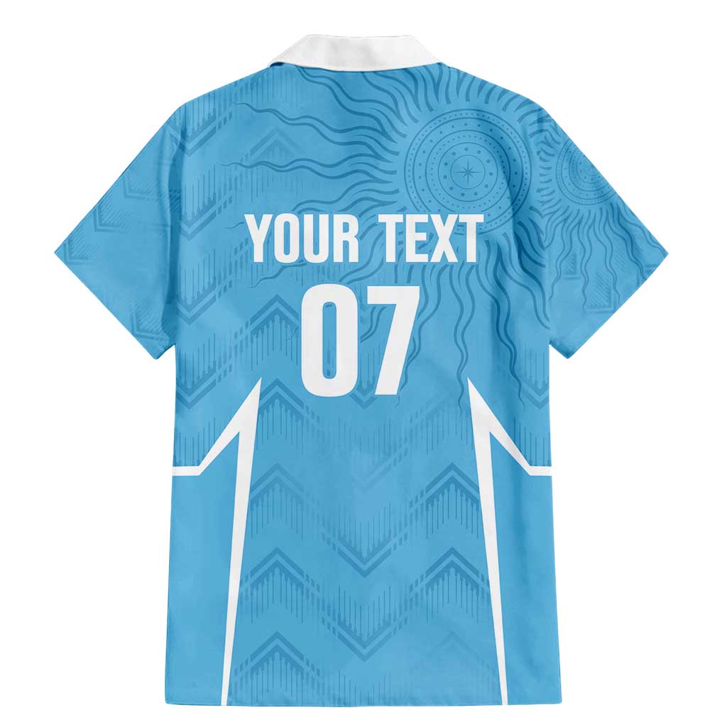 Uruguay Football 2024 Custom Family Matching Mermaid Dress and Hawaiian Shirt Los Charruas Sol de Mayo Ornamental Style LT7 - Wonder Print Shop