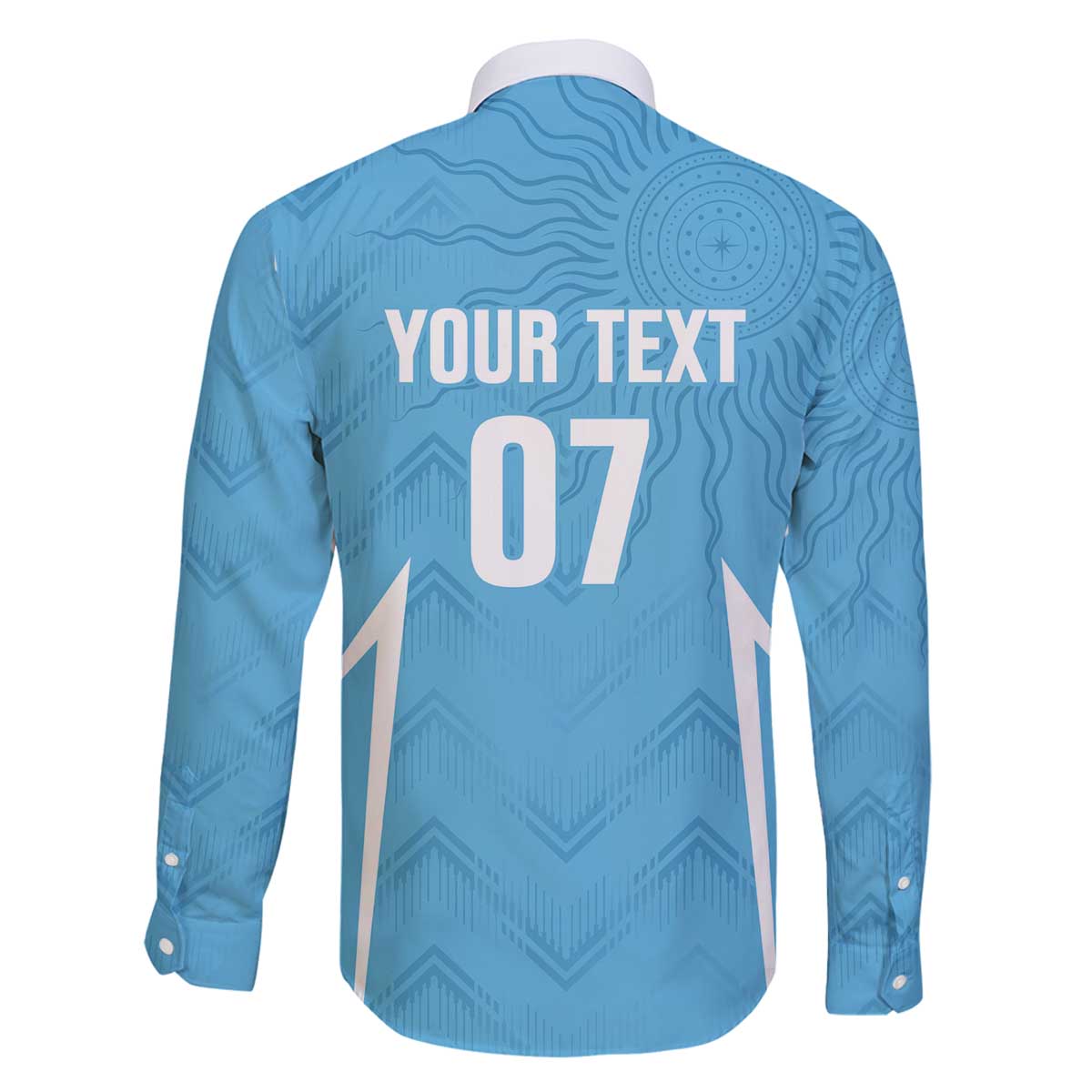 Uruguay Football 2024 Custom Family Matching Off Shoulder Short Dress and Hawaiian Shirt Los Charruas Sol de Mayo Ornamental Style LT7 - Wonder Print Shop