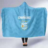 Uruguay Football 2024 Custom Hooded Blanket Los Charruas Sol de Mayo Ornamental Style