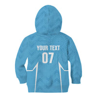 Uruguay Football 2024 Custom Kid Hoodie Los Charruas Sol de Mayo Ornamental Style - Wonder Print Shop