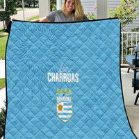 Uruguay Football 2024 Custom Quilt Los Charruas Sol de Mayo Ornamental Style - Wonder Print Shop