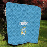 Uruguay Football 2024 Custom Quilt Los Charruas Sol de Mayo Ornamental Style - Wonder Print Shop