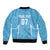 Uruguay Football 2024 Custom Sleeve Zip Bomber Jacket Los Charruas Sol de Mayo Ornamental Style - Wonder Print Shop