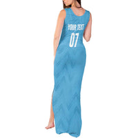 Uruguay Football 2024 Custom Tank Maxi Dress Los Charruas Sol de Mayo Ornamental Style - Wonder Print Shop