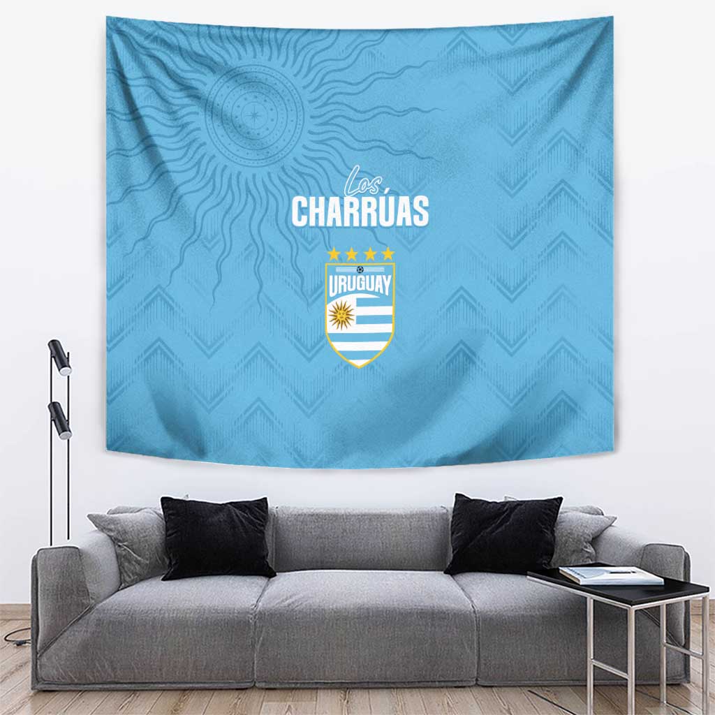 Uruguay Football 2024 Custom Tapestry Los Charruas Sol de Mayo Ornamental Style - Wonder Print Shop