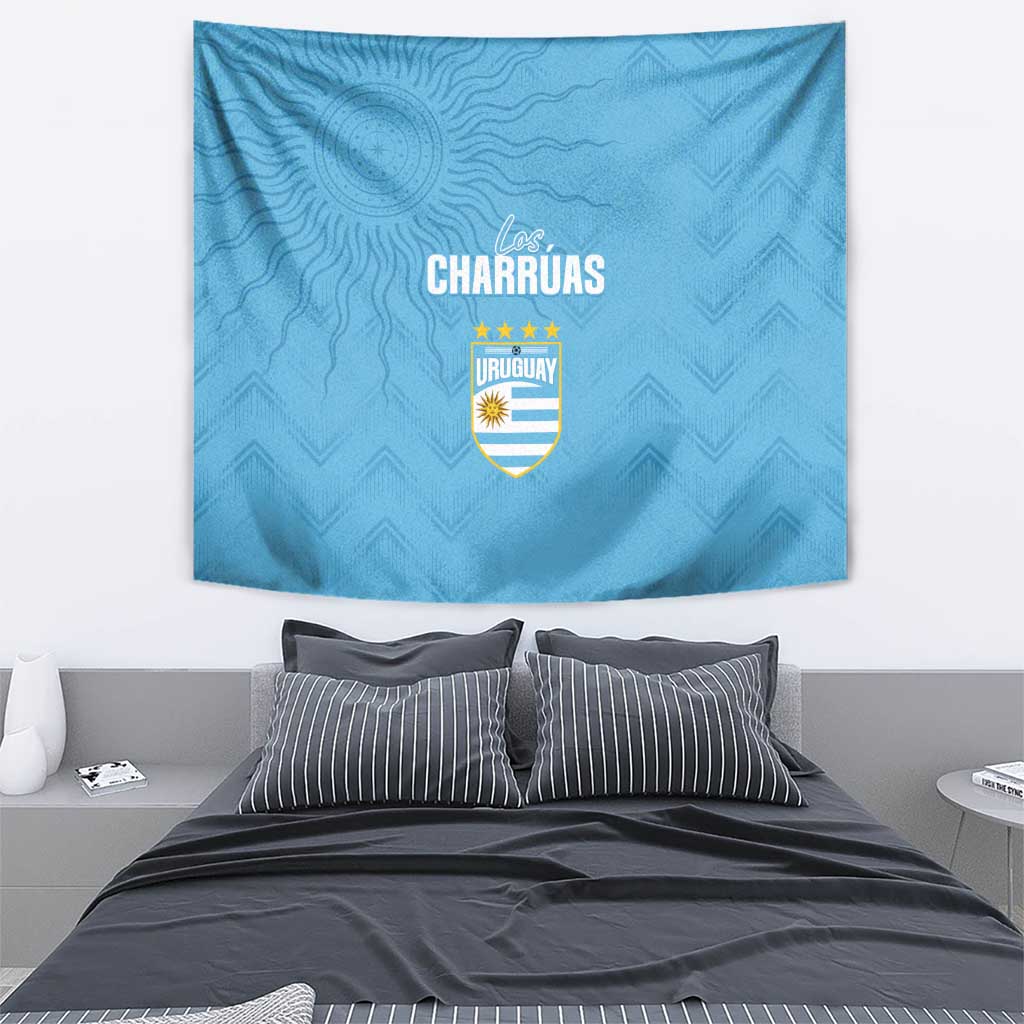 Uruguay Football 2024 Custom Tapestry Los Charruas Sol de Mayo Ornamental Style - Wonder Print Shop