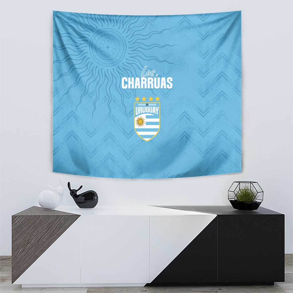 Uruguay Football 2024 Custom Tapestry Los Charruas Sol de Mayo Ornamental Style - Wonder Print Shop