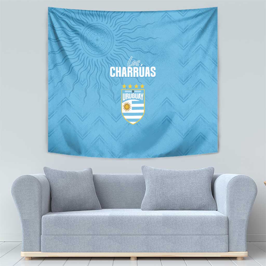 Uruguay Football 2024 Custom Tapestry Los Charruas Sol de Mayo Ornamental Style - Wonder Print Shop