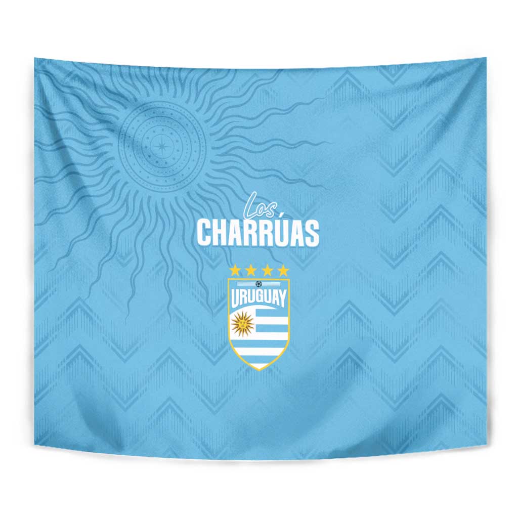 Uruguay Football 2024 Custom Tapestry Los Charruas Sol de Mayo Ornamental Style - Wonder Print Shop