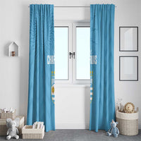 Uruguay Football 2024 Custom Window Curtain Los Charruas Sol de Mayo Ornamental Style - Wonder Print Shop