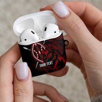 Kenya King Lion Personalized AirPods Case Stylized Maasai Shield - Wonder Print Shop