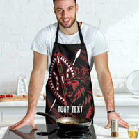 Kenya King Lion Personalized Apron Stylized Maasai Shield - Wonder Print Shop