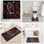 Kenya King Lion Personalized Bathroom Set Stylized Maasai Shield - Wonder Print Shop