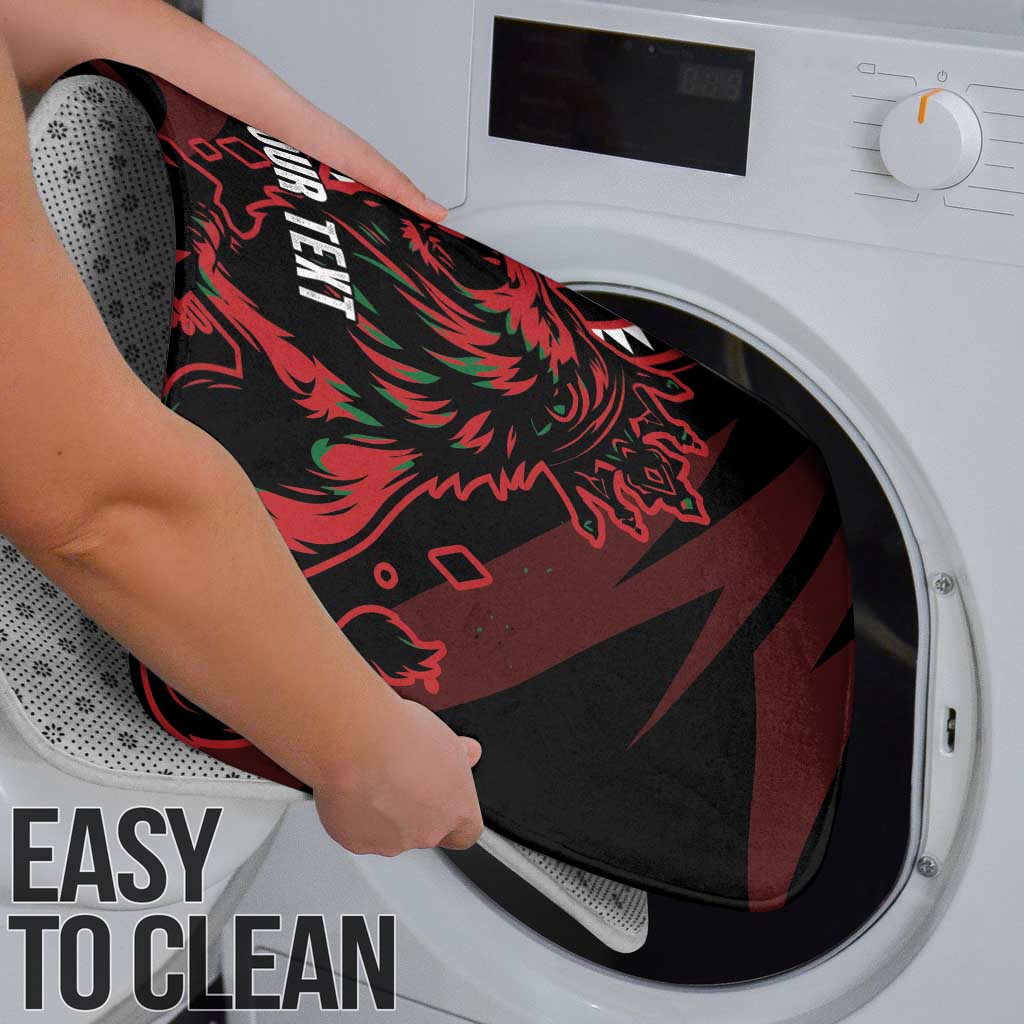 Kenya King Lion Personalized Bathroom Set Stylized Maasai Shield - Wonder Print Shop