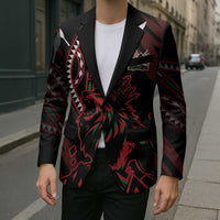 Kenya King Lion Personalized Blazer Stylized Maasai Shield - Wonder Print Shop