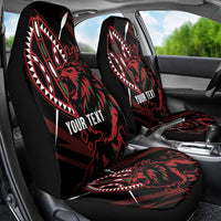 Kenya King Lion Personalized Car Seat Cover Stylized Maasai Shield - Wonder Print Shop