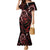 Kenya King Lion Personalized Family Matching Mermaid Dress and Hawaiian Shirt Stylized Maasai Shield - Wonder Print Shop