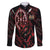 Kenya King Lion Personalized Family Matching Off The Shoulder Long Sleeve Dress and Hawaiian Shirt Stylized Maasai Shield - Wonder Print Shop