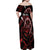 Kenya King Lion Personalized Family Matching Off Shoulder Maxi Dress and Hawaiian Shirt Stylized Maasai Shield - Wonder Print Shop