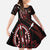 Kenya King Lion Personalized Family Matching Short Sleeve Bodycon Dress and Hawaiian Shirt Stylized Maasai Shield - Wonder Print Shop