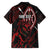 Kenya King Lion Personalized Family Matching Short Sleeve Bodycon Dress and Hawaiian Shirt Stylized Maasai Shield - Wonder Print Shop