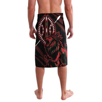Kenya King Lion Personalized Lavalava Stylized Maasai Shield - Wonder Print Shop