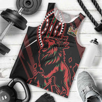 Kenya King Lion Personalized Men Tank Top Stylized Maasai Shield - Wonder Print Shop