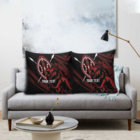 Kenya King Lion Personalized Pillow Cover Stylized Maasai Shield - Wonder Print Shop