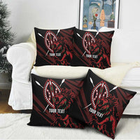Kenya King Lion Personalized Pillow Cover Stylized Maasai Shield - Wonder Print Shop