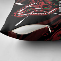 Kenya King Lion Personalized Pillow Cover Stylized Maasai Shield - Wonder Print Shop