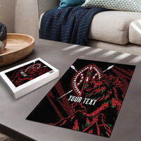 Kenya King Lion Personalized Puzzle Stylized Maasai Shield - Wonder Print Shop