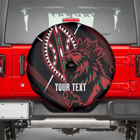 Kenya King Lion Personalized Spare Tire Cover Stylized Maasai Shield - Wonder Print Shop