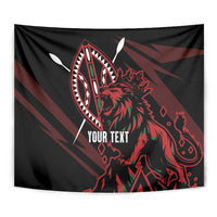 Kenya King Lion Personalized Tapestry Stylized Maasai Shield - Wonder Print Shop