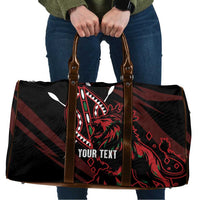 Kenya King Lion Personalized Travel Bag Stylized Maasai Shield - Wonder Print Shop