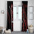 Kenya King Lion Personalized Window Curtain Stylized Maasai Shield - Wonder Print Shop