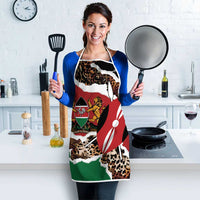 Kenya Grunge Apron Mix Animal Skin Pattern - Wonder Print Shop